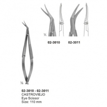 Micro Scissors, Spring Type Flat Handles